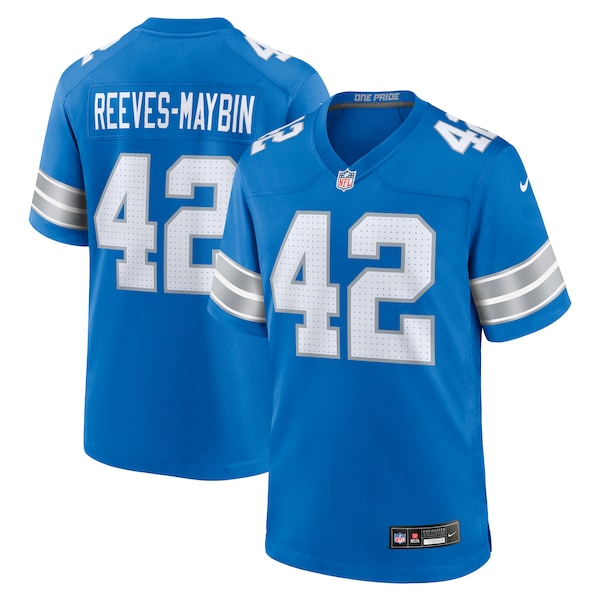 Jalen Reeves-Maybin Detroit Lions Nike Team Game Jersey - Blue