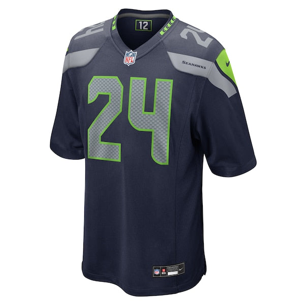 K'Von Wallace Seattle Seahawks Nike Game Jersey - College Navy - Image 3