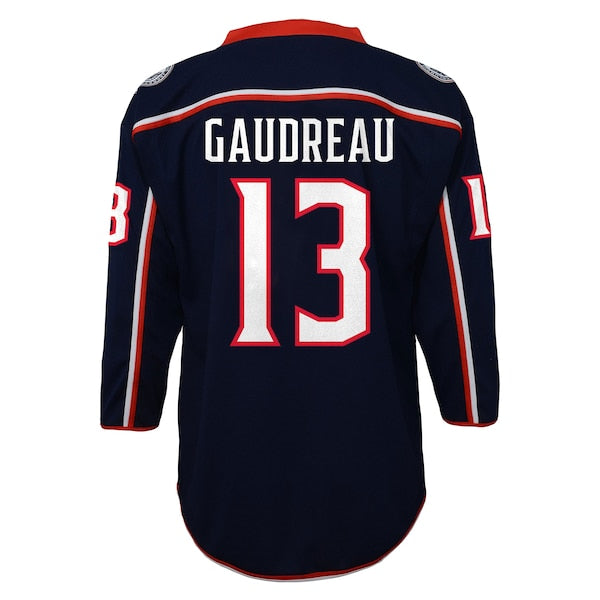 Johnny Gaudreau Columbus Blue Jackets Youth Replica Player Jersey - Navy - Image 3