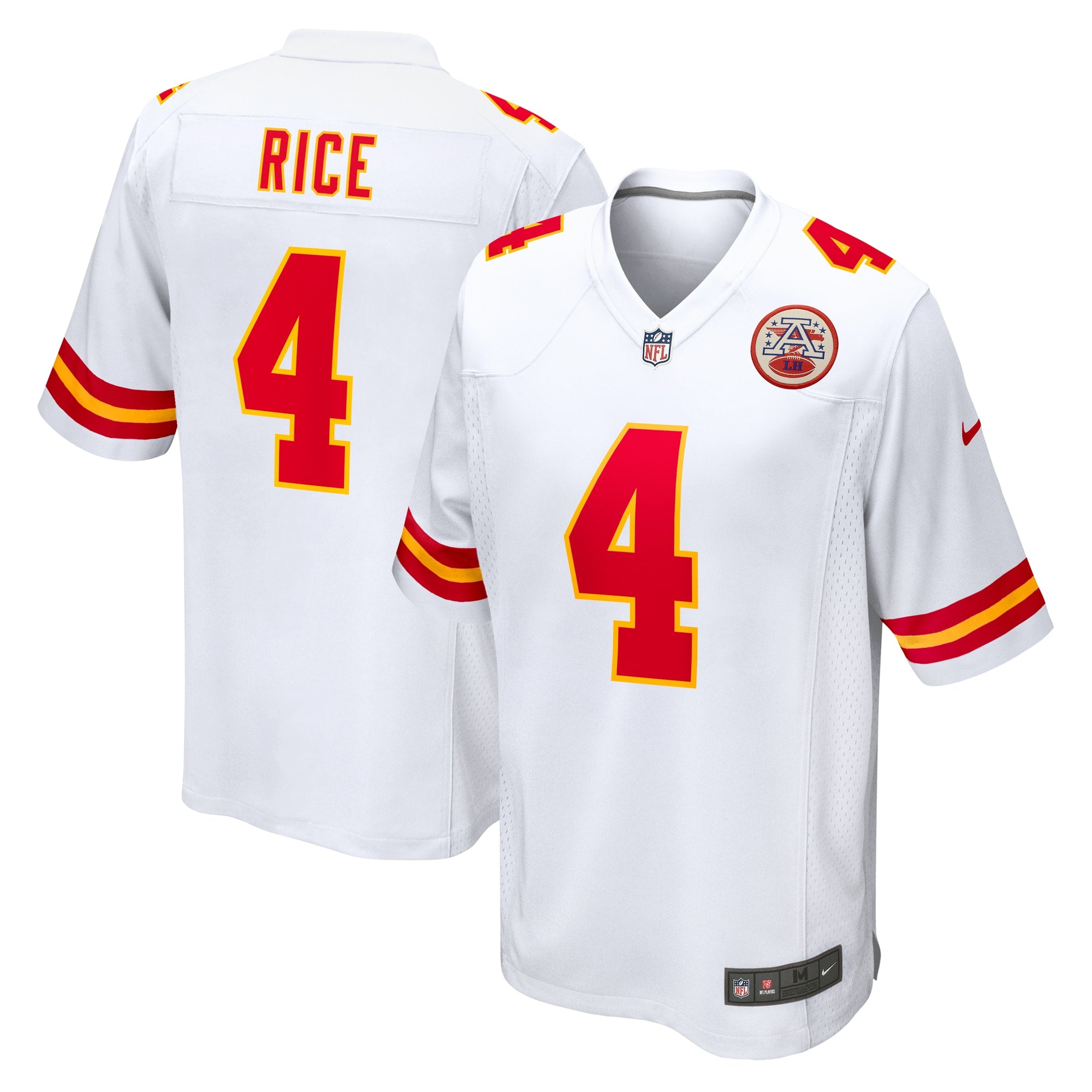 Rashee Rice Kansas City Chiefs Nike Youth Game Jersey - Red/White - Image 3
