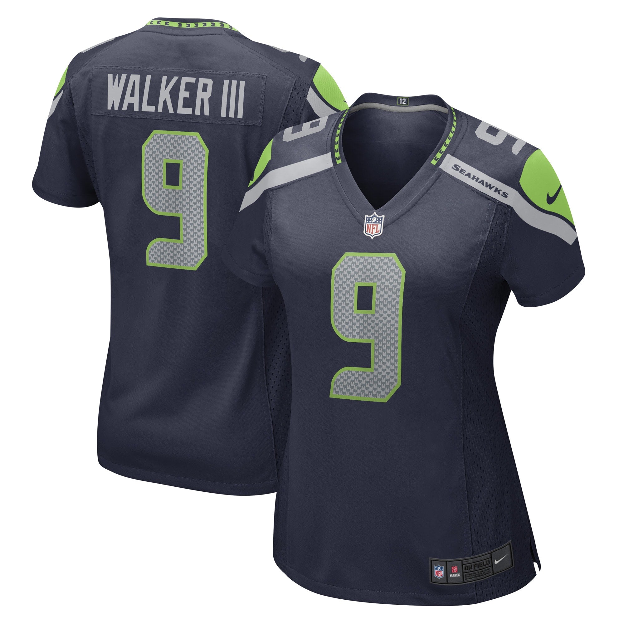Kenneth Walker III Seattle Seahawks Nike Women's Player Jersey - Royal/Navy - Image 6