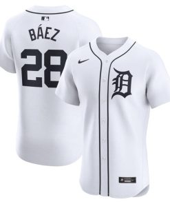 Javier Baez Detroit Tigers Nike Home Elite Player Jersey - White