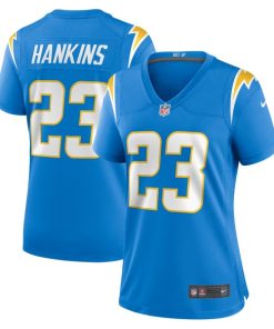 Matt Hankins Los Angeles Chargers Nike Women's Team Game Jersey -  Powder Blue