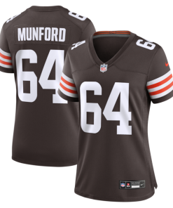 Thayer Munford Cleveland Browns Nike Women's Team Game Jersey -  Brown