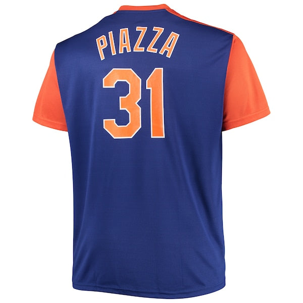 Mike Piazza New York Mets Cooperstown Collection Replica Player Jersey - Royal/Orange - Image 3