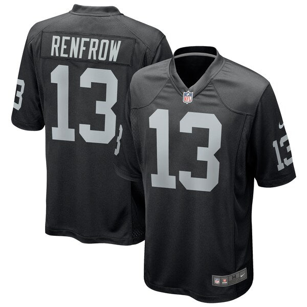 Hunter Renfrow Las Vegas Raiders Nike Game Player Jersey - Black/White - Image 2