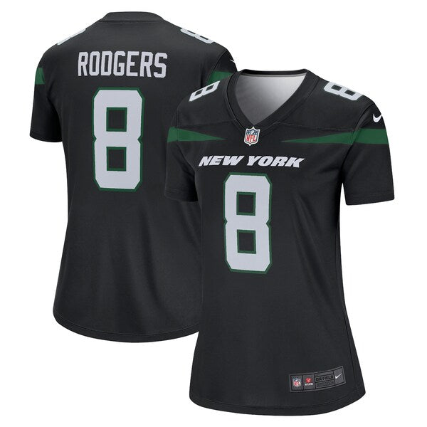 Aaron Rodgers New York Jets Nike Women's Alternate Legend Player Jersey - Stealth Black/Green/White - Image 2