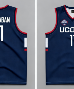 NCAA Men's Basketball : Alex Karaban - National Champions Navy Basketball Jersey