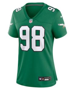 Alternative view of Jalen Carter Philadelphia Eagles Nike Women's Alternate Game Jersey - Kelly Green