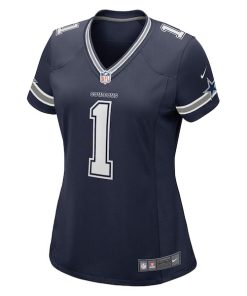 Alternative view of Number 1 Mom Dallas Cowboys Nike Women's Game Jersey - Navy