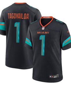 Tua Tagovailoa Miami Dolphins Nike 2025 Rivalries Collection Game Jersey - Pitch Blue