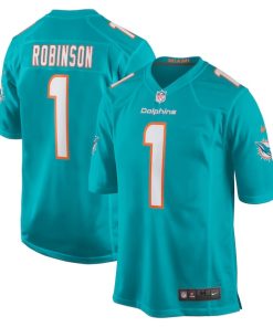 Chop Robinson Miami Dolphins Nike 2024 NFL Draft First Round Pick Player Game Jersey - Aqua