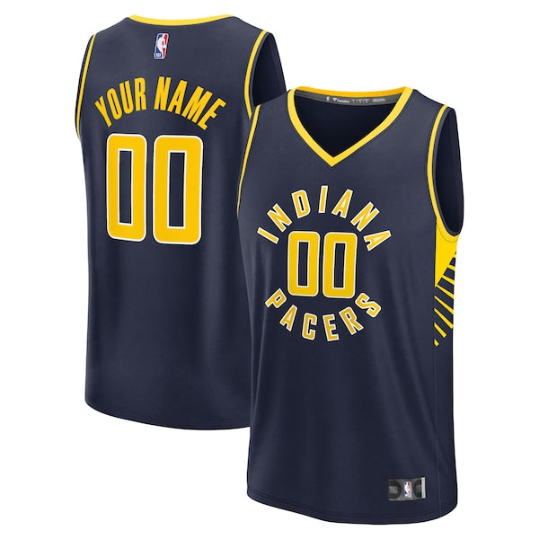 Indiana Pacers Fast Break Custom Jersey - Icon Edition - Navy