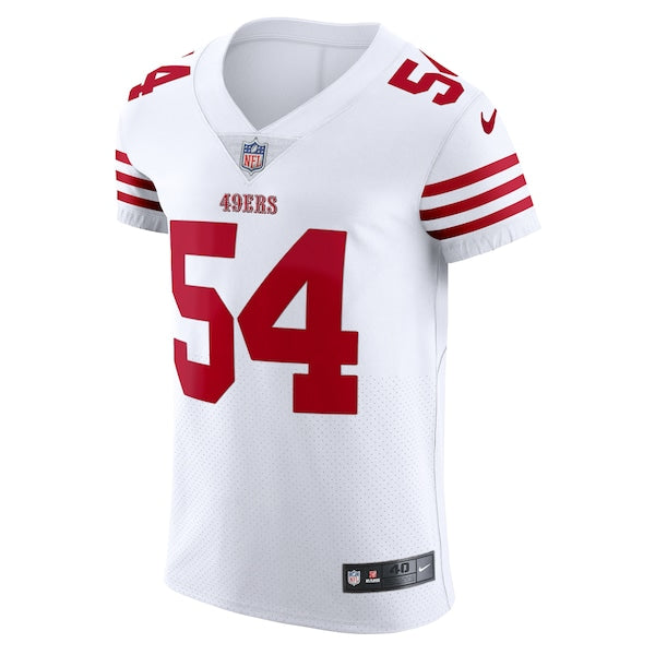 Fred Warner San Francisco 49ers Nike Vapor Elite Jersey - White/Scarlet - Image 3