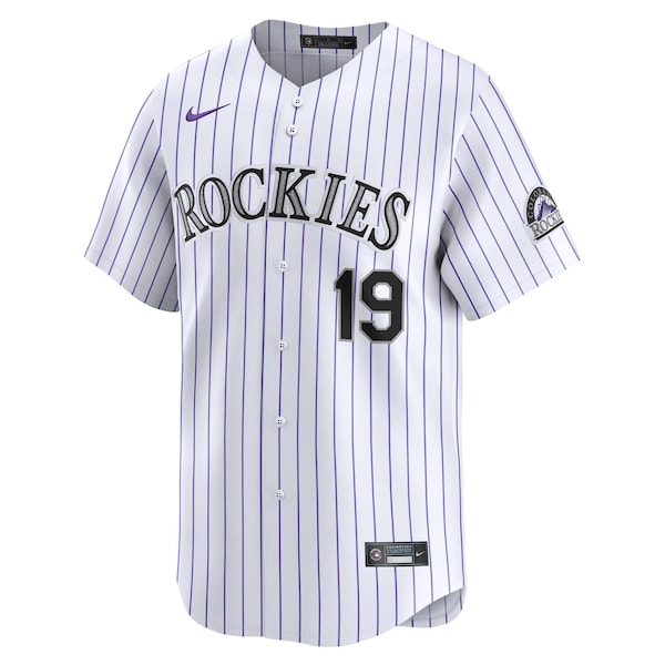 Charlie Blackmon Colorado Rockies Nike Youth Home Limited Player Jersey - White - Image 3