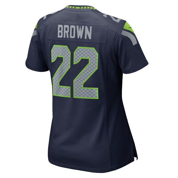 Tre Brown Seattle Seahawks Nike Women's Team Game Jersey - College Navy - Image 4