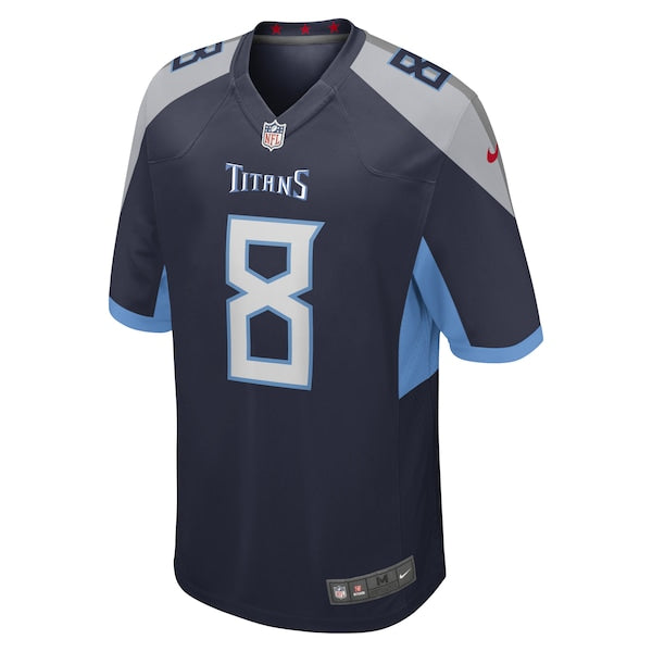 Will Levis Tennessee Titans Nike 2023 NFL Draft Pick Game Jersey - Navy - Image 2