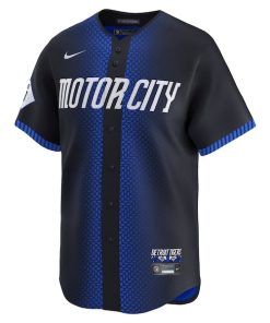 Alternative view of Tarik Skubal Detroit Tigers Nike City Connect Limited Jersey - Navy