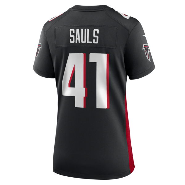 Ben Sauls Atlanta Falcons Nike Women's Team Game Jersey - Black - Image 3