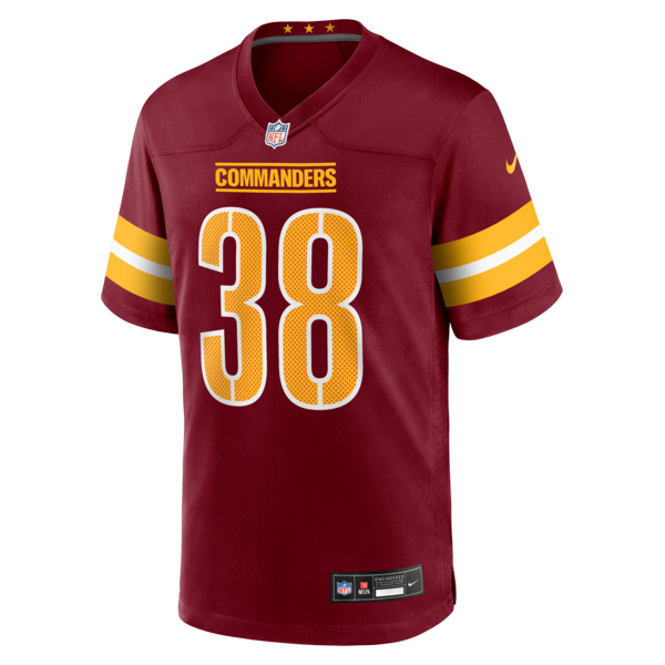 Chase Edmonds Washington Commanders Nike Team Game Jersey - Burgundy - Image 2