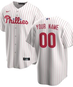 Philadelphia Phillies Nike Home Replica Custom Jersey - White