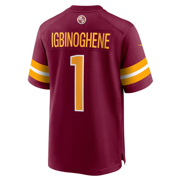 Noah Igbinoghene Washington Commanders Nike Game Jersey - Burgundy - Image 4