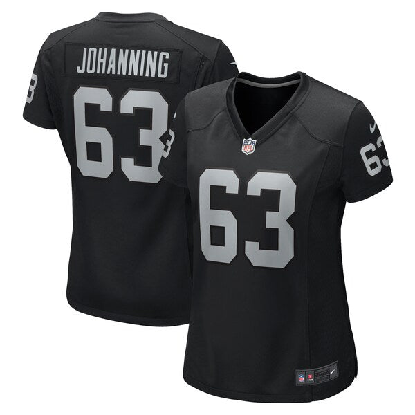 Jake Johanning Las Vegas Raiders Nike Women's Game Jersey - Black - Image 5
