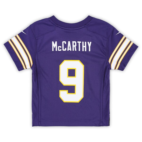 J.J. McCarthy Minnesota Vikings Nike Preschool Classic Player Game Jersey - Purple - Image 3