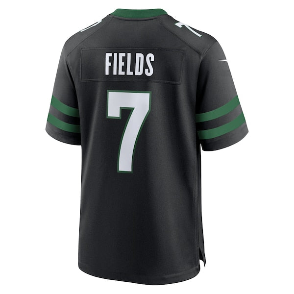 Justin Fields New York Jets Nike Game Jersey - Stealth Black - Image 3