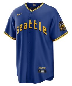 Alternative view of Seattle Mariners Nike 2023 City Connect Replica Jersey - Royal