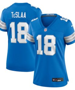 Isaac TeSlaa Detroit Lions Nike Women's Game Player Jersey - Blue