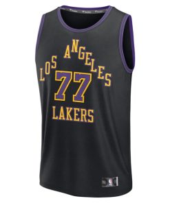 Alternative view of Luka Don?i? Los Angeles Lakers  Youth 2025/26 City Edition Fast Break Jersey - Black