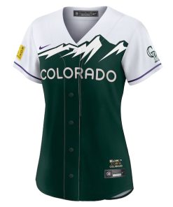 Alternative view of Charlie Blackmon Colorado Rockies Nike Women's 2022 City Connect Replica Player Jersey - Green
