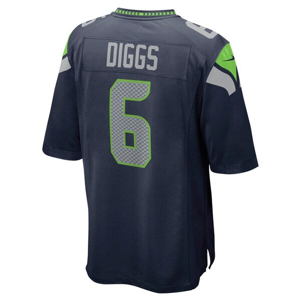 Quandre Diggs Seattle Seahawks Nike Game Jersey - College Navy/Green - Image 4