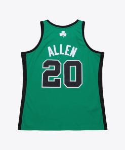 Alternative view of Ray Allen Boston Celtics  2007-08 Hardwood Classics Authentic Jersey - Kelly Green