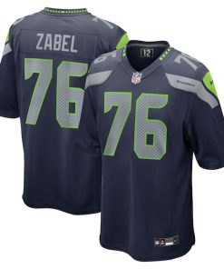 Grey Zabel Seattle Seahawks Nike 2025 NFL Draft First Round Pick Game Jersey - College Navy