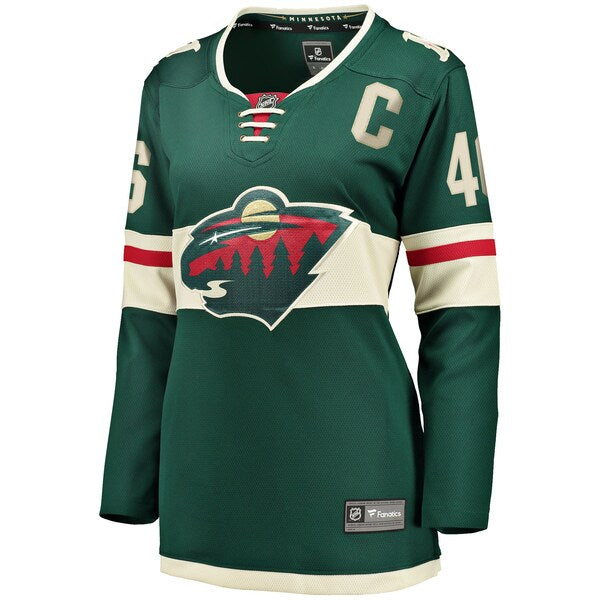 Jared Spurgeon Minnesota Wild Women's Home Breakaway Player Jersey - Green - Image 2