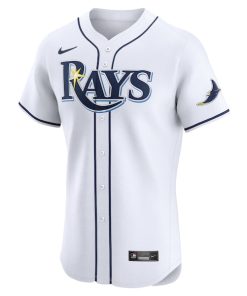 Alternative view of Tampa Bay Rays Nike Home Elite Jersey - White