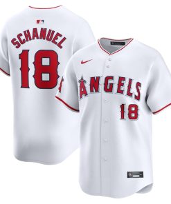 Nolan Schanuel Los Angeles Angels Nike Home Limited Player Jersey - White