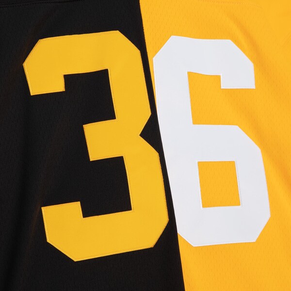 Jerome Bettis Pittsburgh Steelers Big & Tall Split Legacy Retired Player Replica Jersey - Black/Gold - Image 5