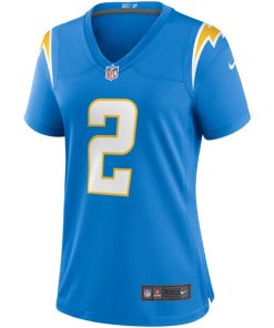 Alternative view of Easton Stick Los Angeles Chargers Nike Women's Game Jersey - Powder Blue