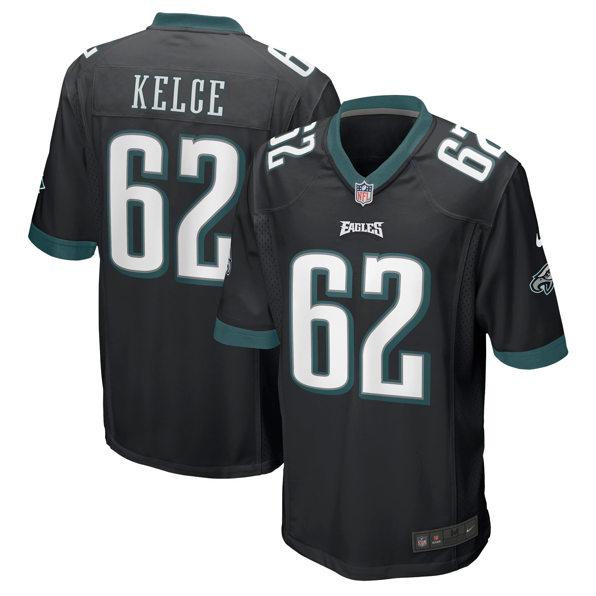 Jason Kelce Philadelphia Eagles Nike Game Jersey - White/Black - Image 5
