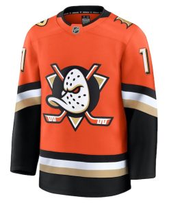 Alternative view of Trevor Zegras Anaheim Ducks  Home Premium Jersey - Orange