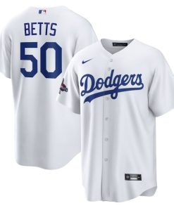 Mookie Betts Los Angeles Dodgers Nike 2024 World Series Champions Home Replica Player Jersey - White
