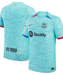 Barcelona Nike 2023/24 Third Match Authentic Jersey - Aqua
