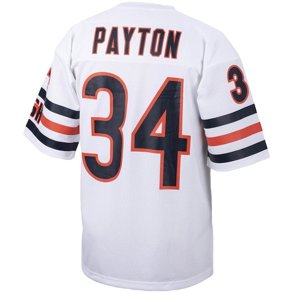 Walter Payton Chicago Bears 1985 Authentic Throwback Retired Player Jersey - White/Navy - Image 4