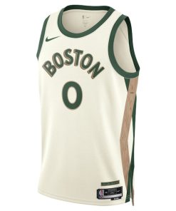 Alternative view of Jayson Tatum Boston Celtics Nike Unisex 2023/24 Swingman Jersey - White - City Edition