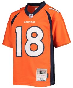 Alternative view of Peyton Manning Denver Broncos Youth 2015 Retired Player Legacy Jersey - Orange