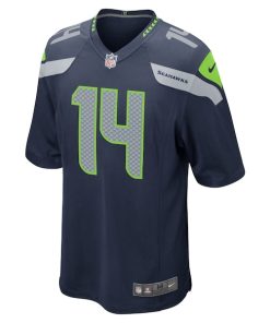 Alternative view of DK Metcalf Seattle Seahawks Nike Game Team Jersey - College Navy