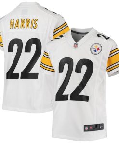 Najee Harris Pittsburgh Steelers Nike Youth Game Jersey - White/Black